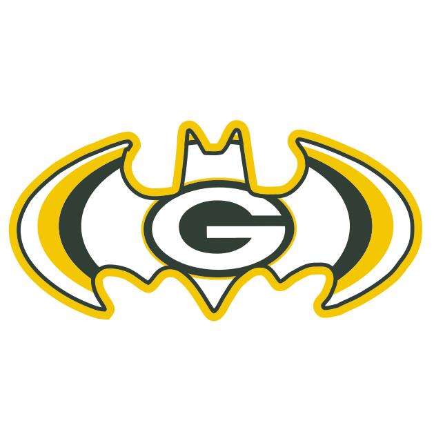 Green Bay Packers Batman Logo iron on transfers